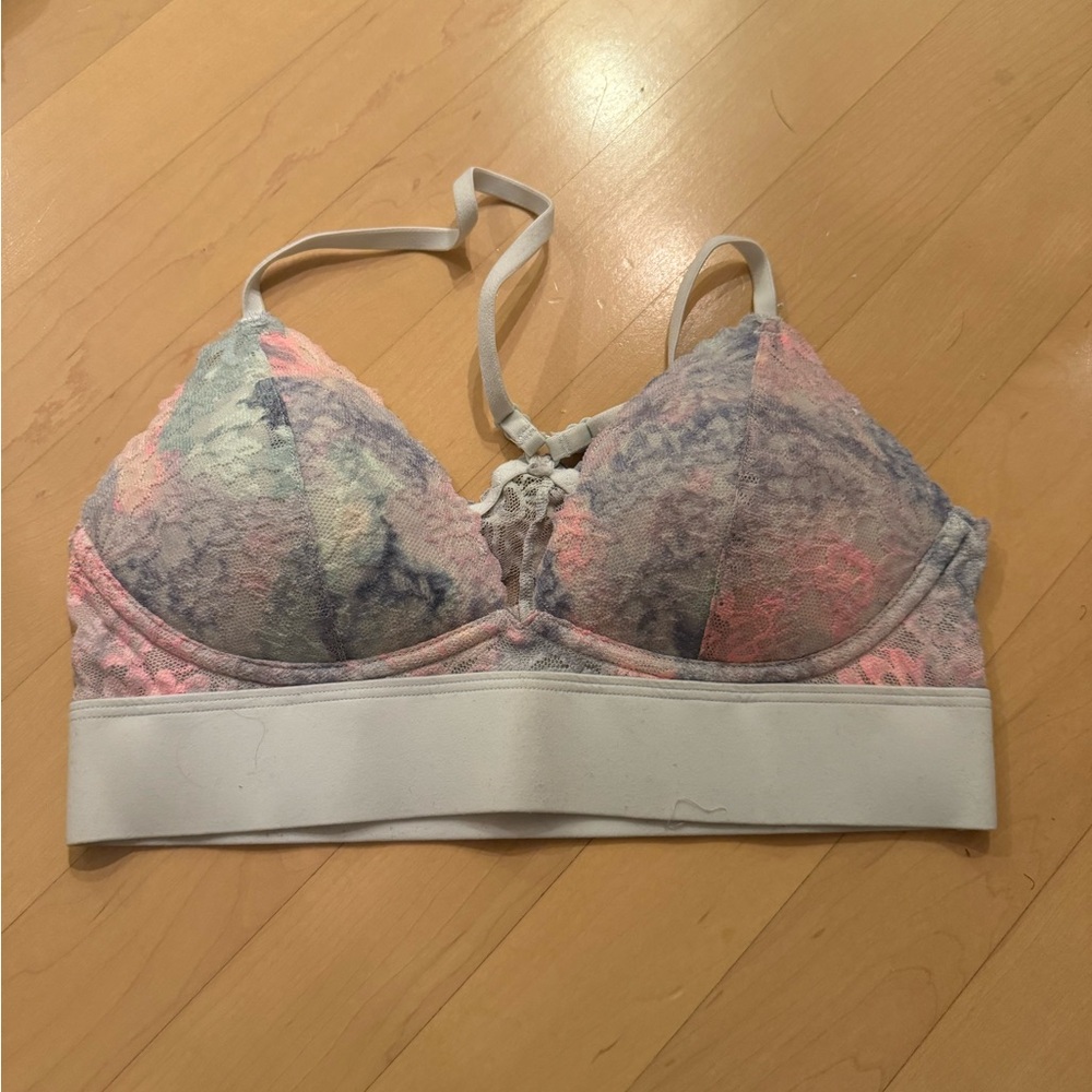 XS victoria secrete PINK bralette in rainbow